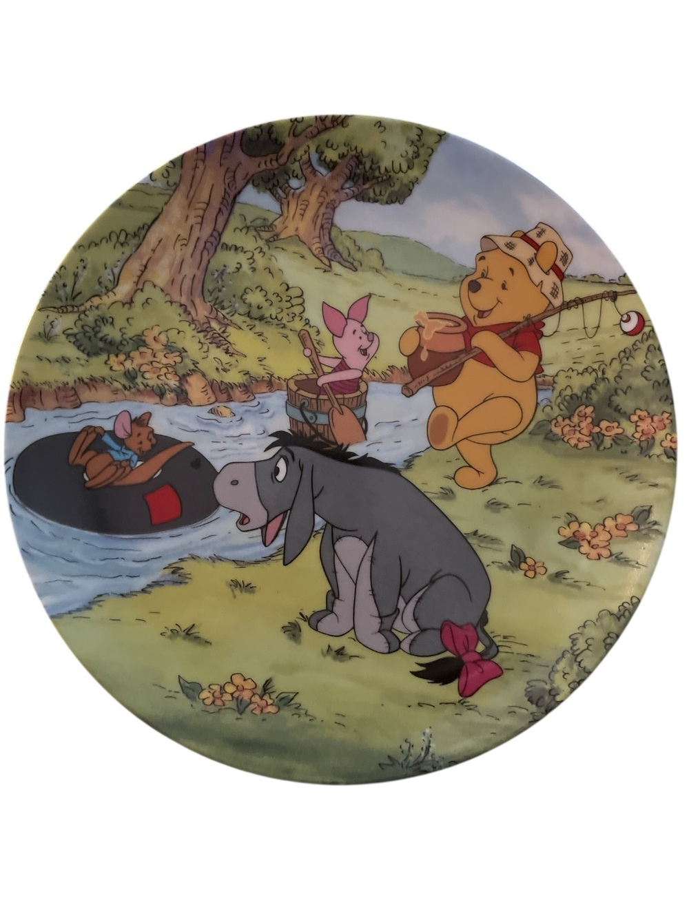 The Bradford Exchange White Porcelain 'Going Fishing' Collector Plate